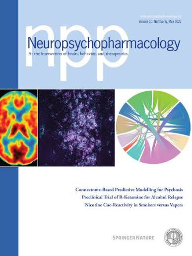 Neuropsychopharmacology journal cover thumbnail